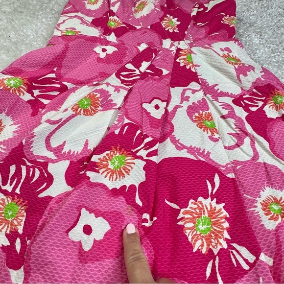 Lilly Pulitzer Bloom Dress Pink Floral Preppy Resort Coquette Cruise Tropical 4 - Picture 4 of 12